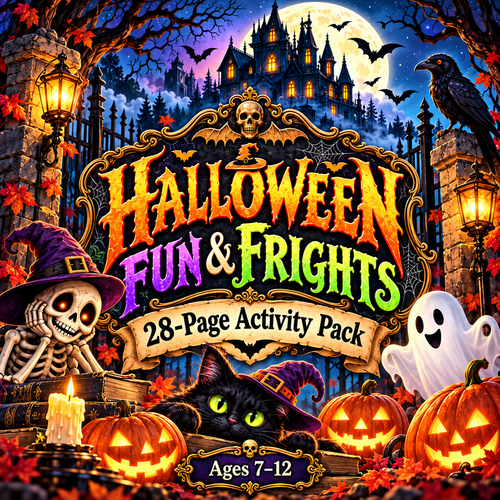 Halloween Fun & Frights 28-Page Activity Pack