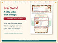 One-page full-colour Santa letter with naughty-or-nice checklist and DIY envelope